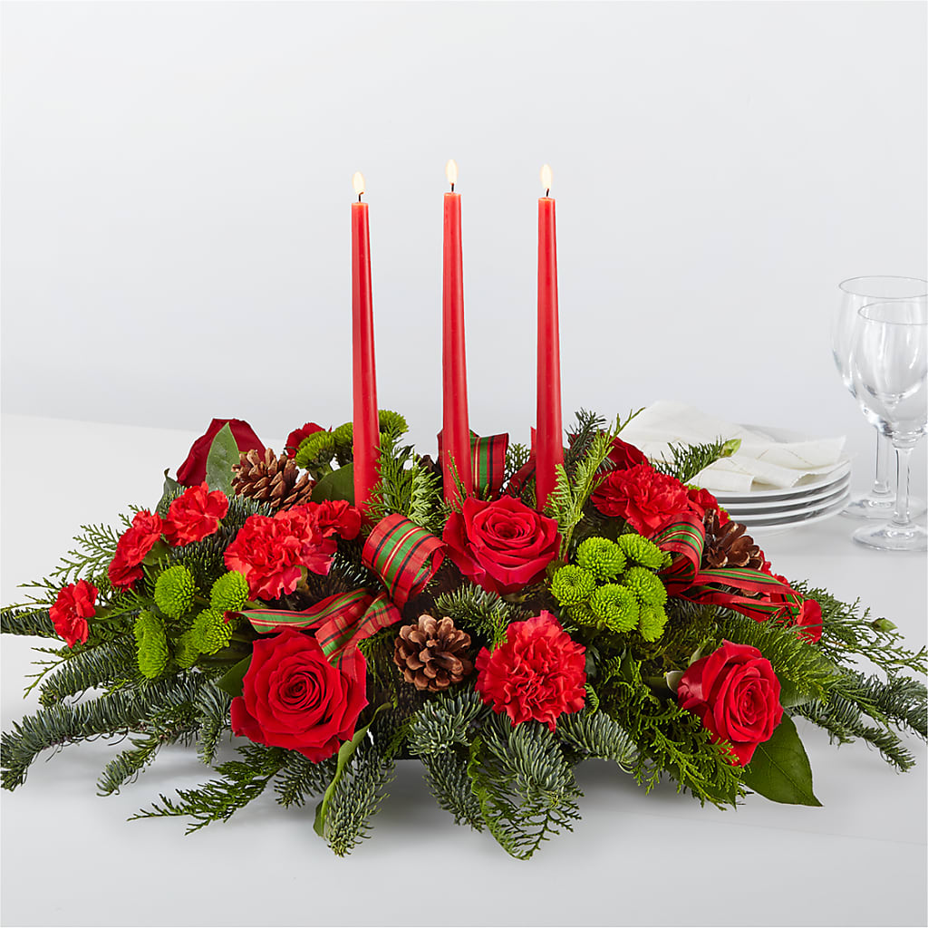By the Candlelight Centerpiece – Jy Floristeria, Trenton NJ