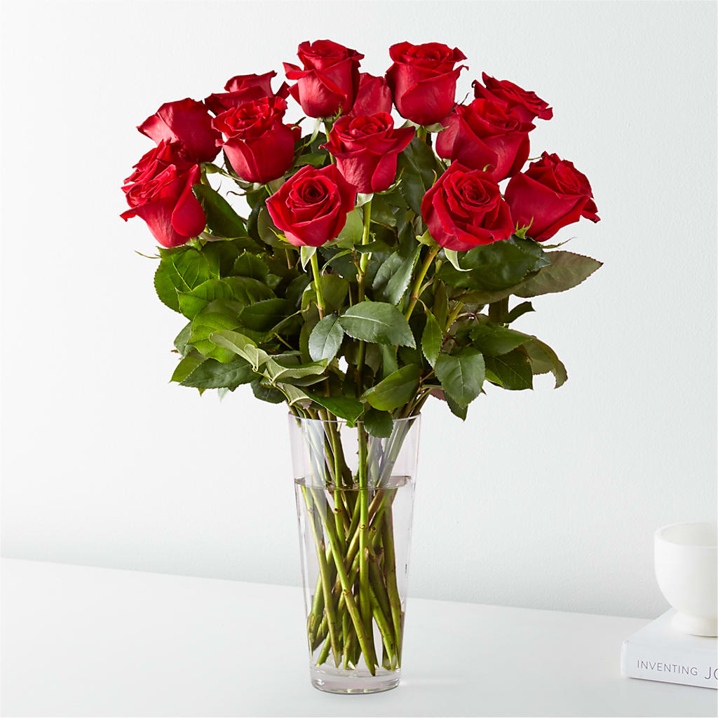 Long Stem Red Rose Bouquet – Jy Floristeria, Trenton NJ