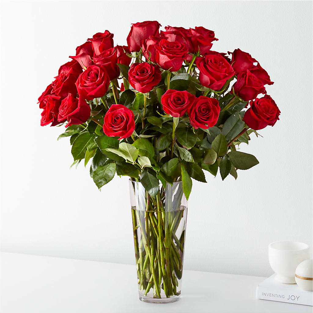 Long Stem Red Rose Bouquet – Jy Floristeria, Trenton NJ