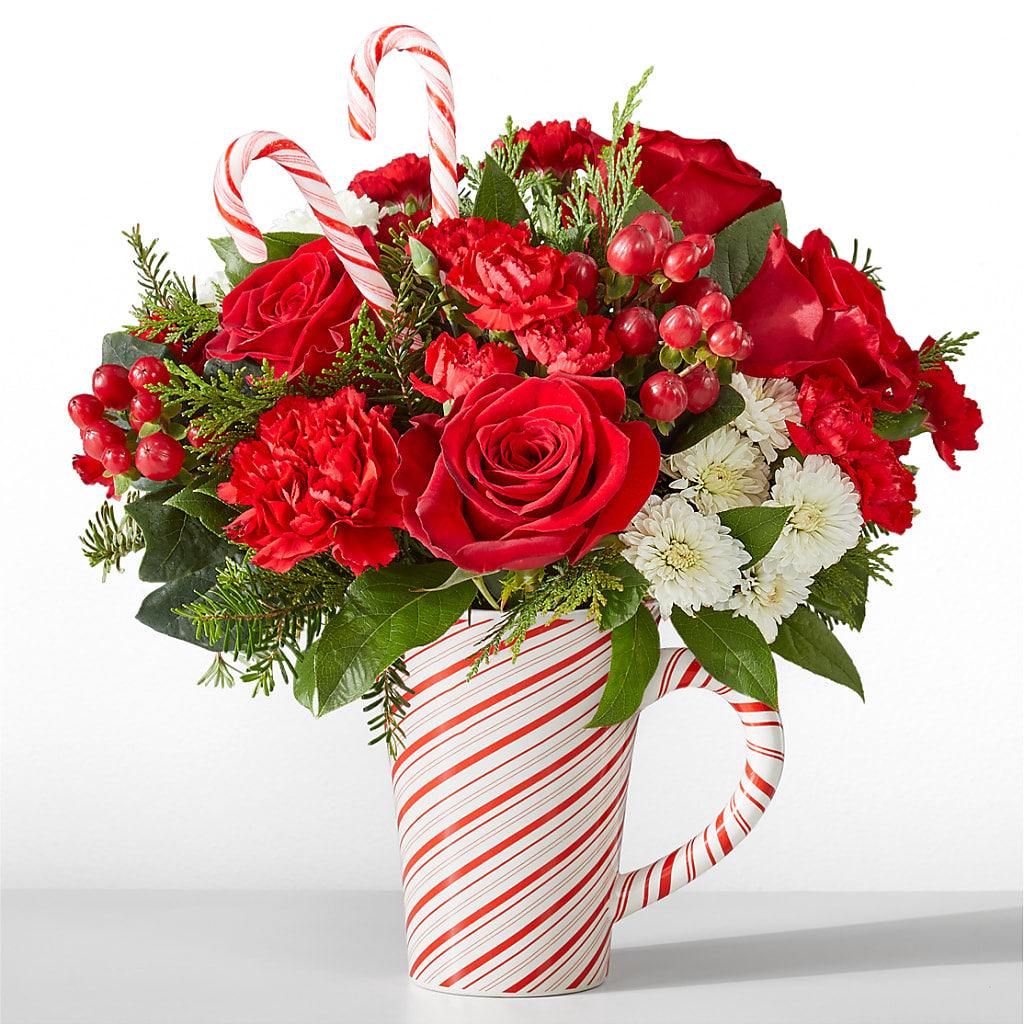 Peppermint Swirl Mug – Jy Floristeria, Trenton NJ
