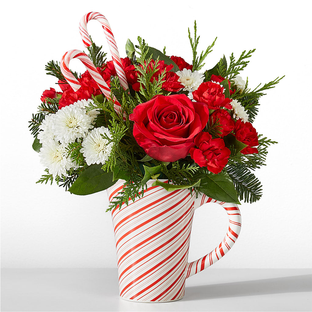 Peppermint Swirl Mug – Jy Floristeria, Trenton NJ