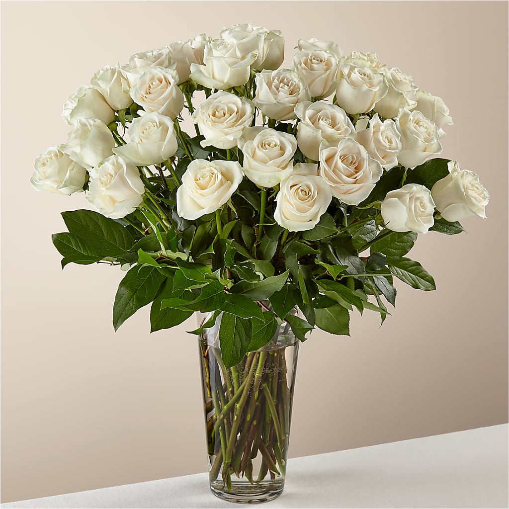Long Stem White Rose Bouquet – Jy Floristeria, Trenton NJ