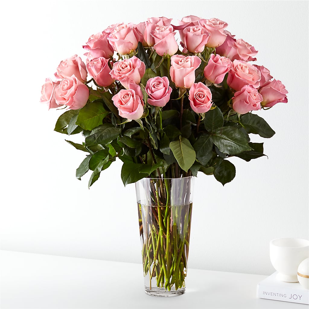 Long Stem Pink Rose Bouquet – Jy Floristeria, Trenton NJ