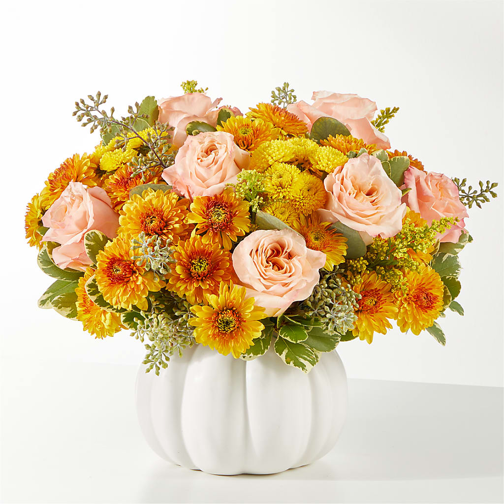 Peachy Pumpkin – Jy Floristeria, Trenton NJ