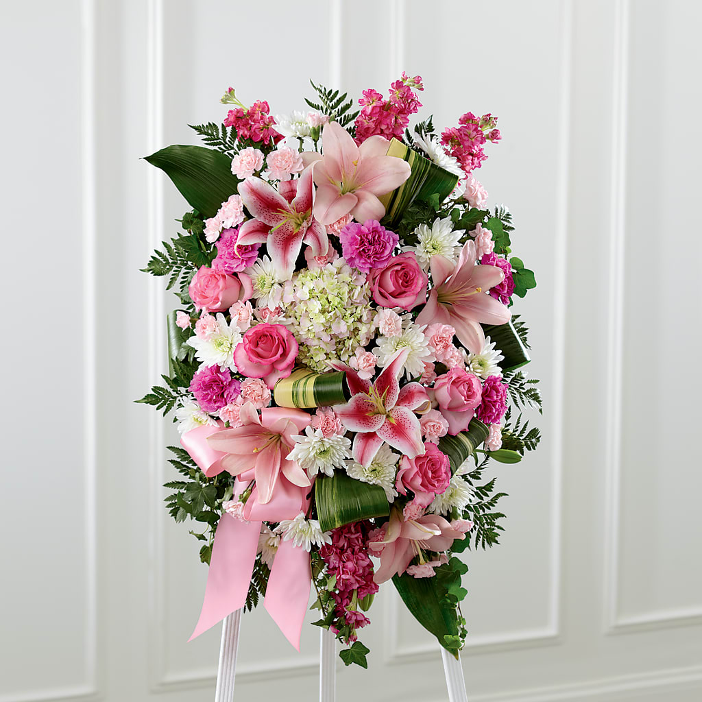 Comforting Standing Spray – Jy Floristeria, Trenton NJ