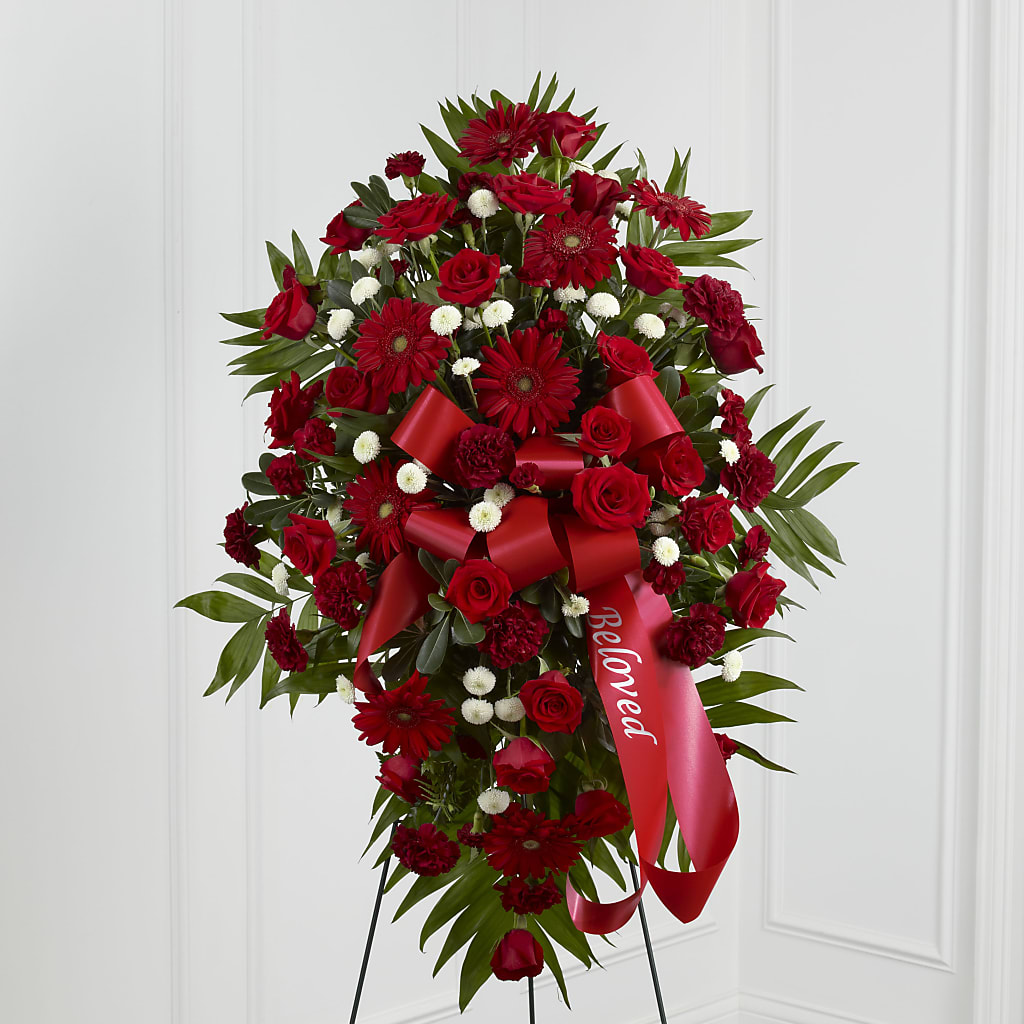 Treasured Memories Standing Spray – Jy Floristeria, Trenton NJ