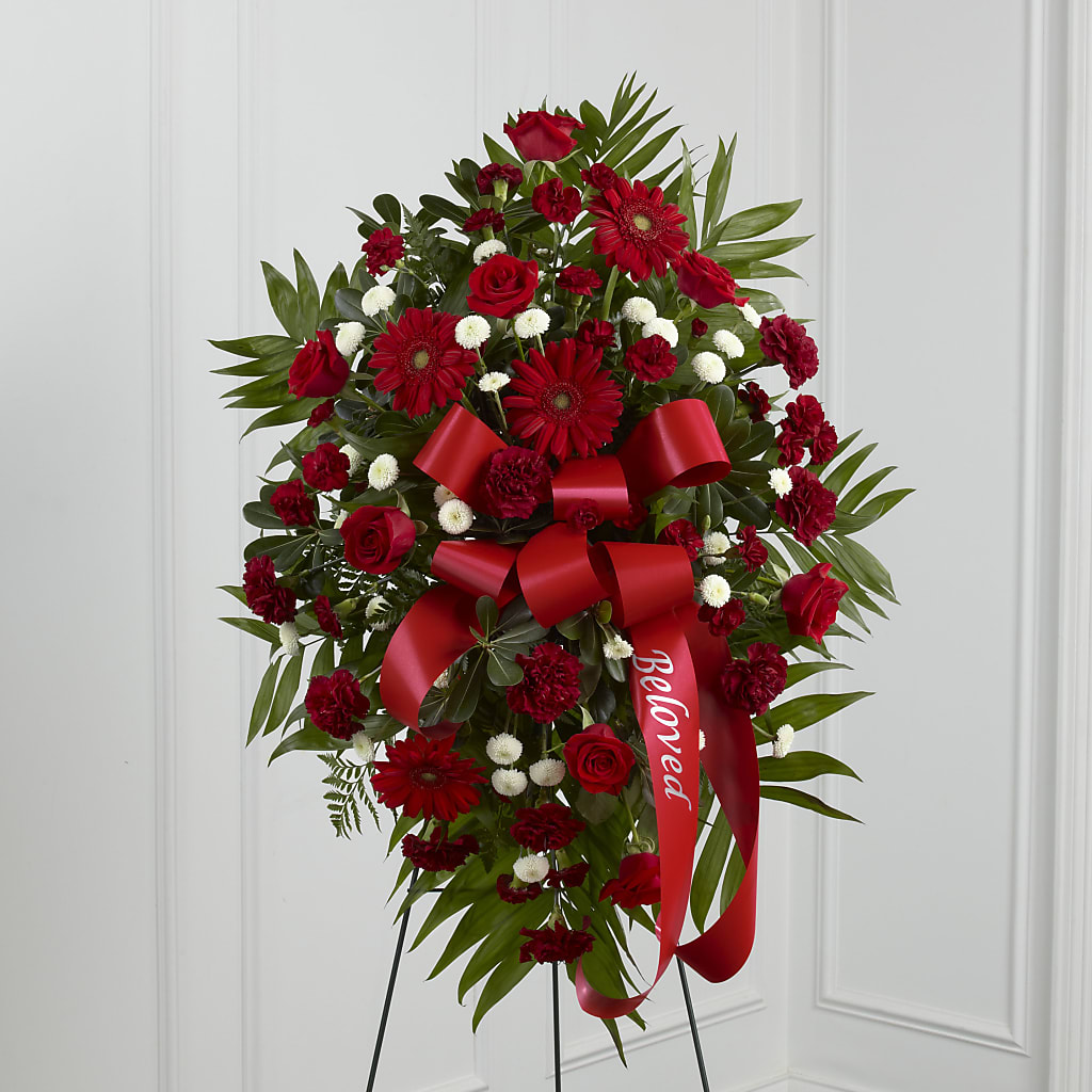Treasured Memories Standing Spray – Jy Floristeria, Trenton NJ