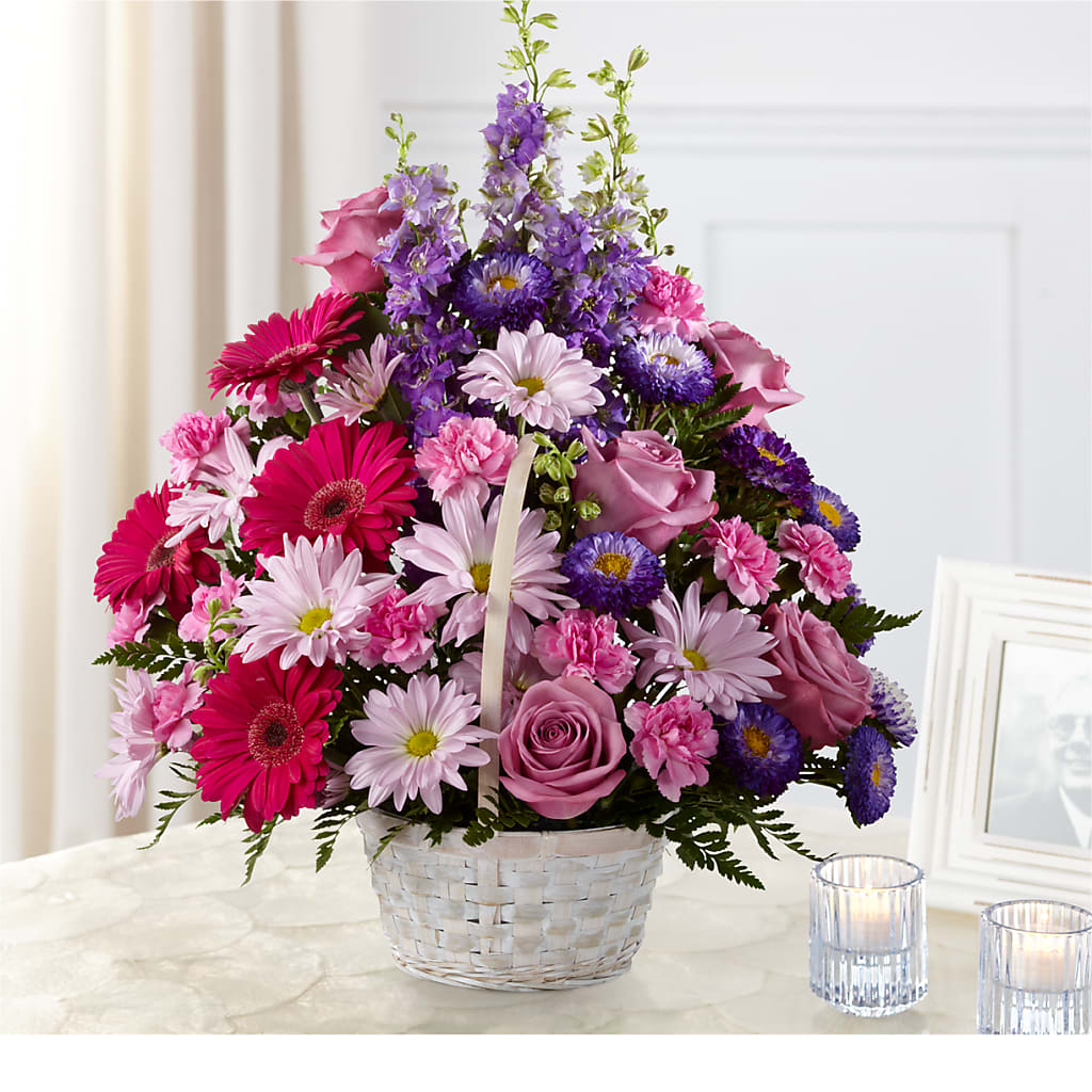 Pastel Peace Basket – Jy Floristeria, Trenton NJ
