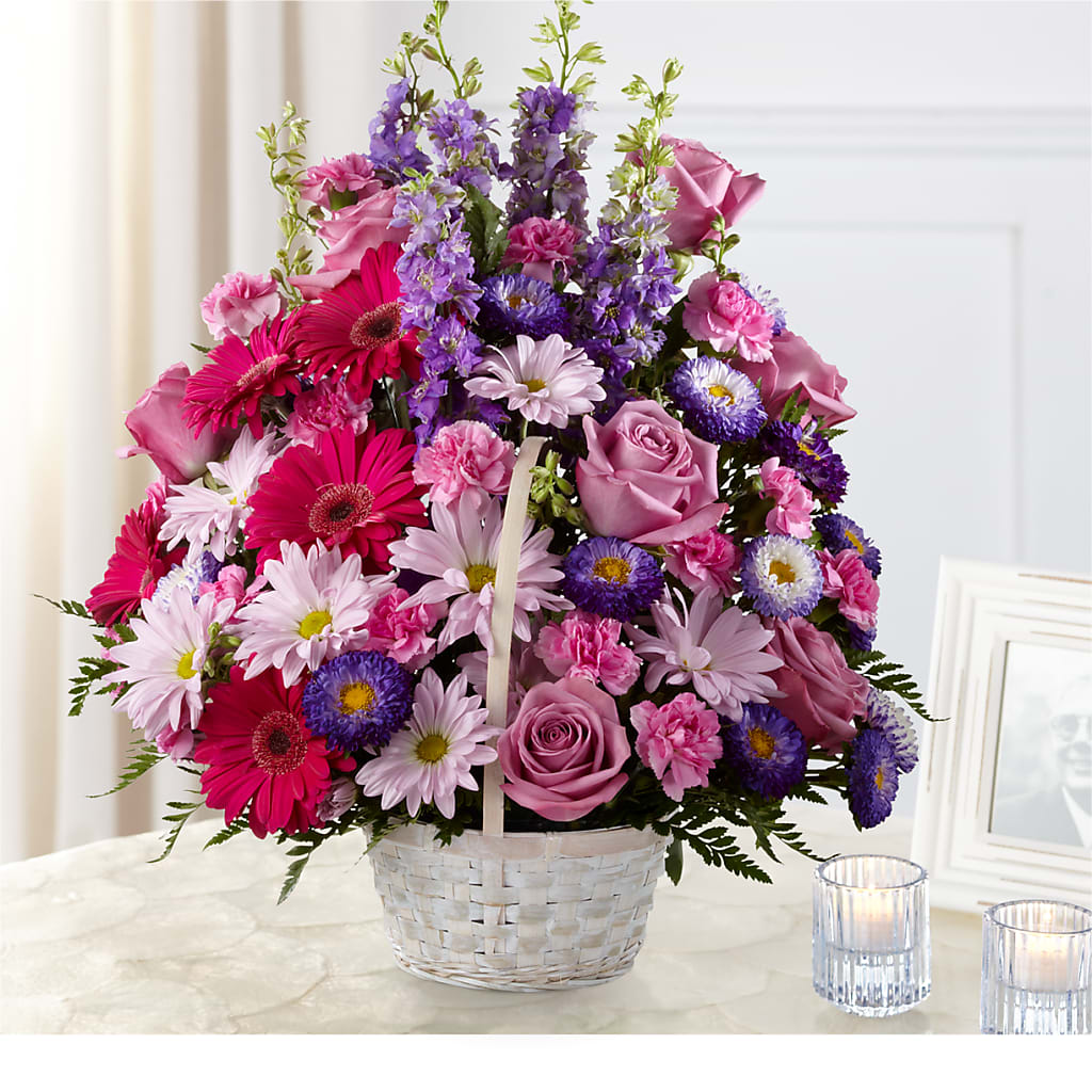 Pastel Peace Basket – Jy Floristeria, Trenton NJ
