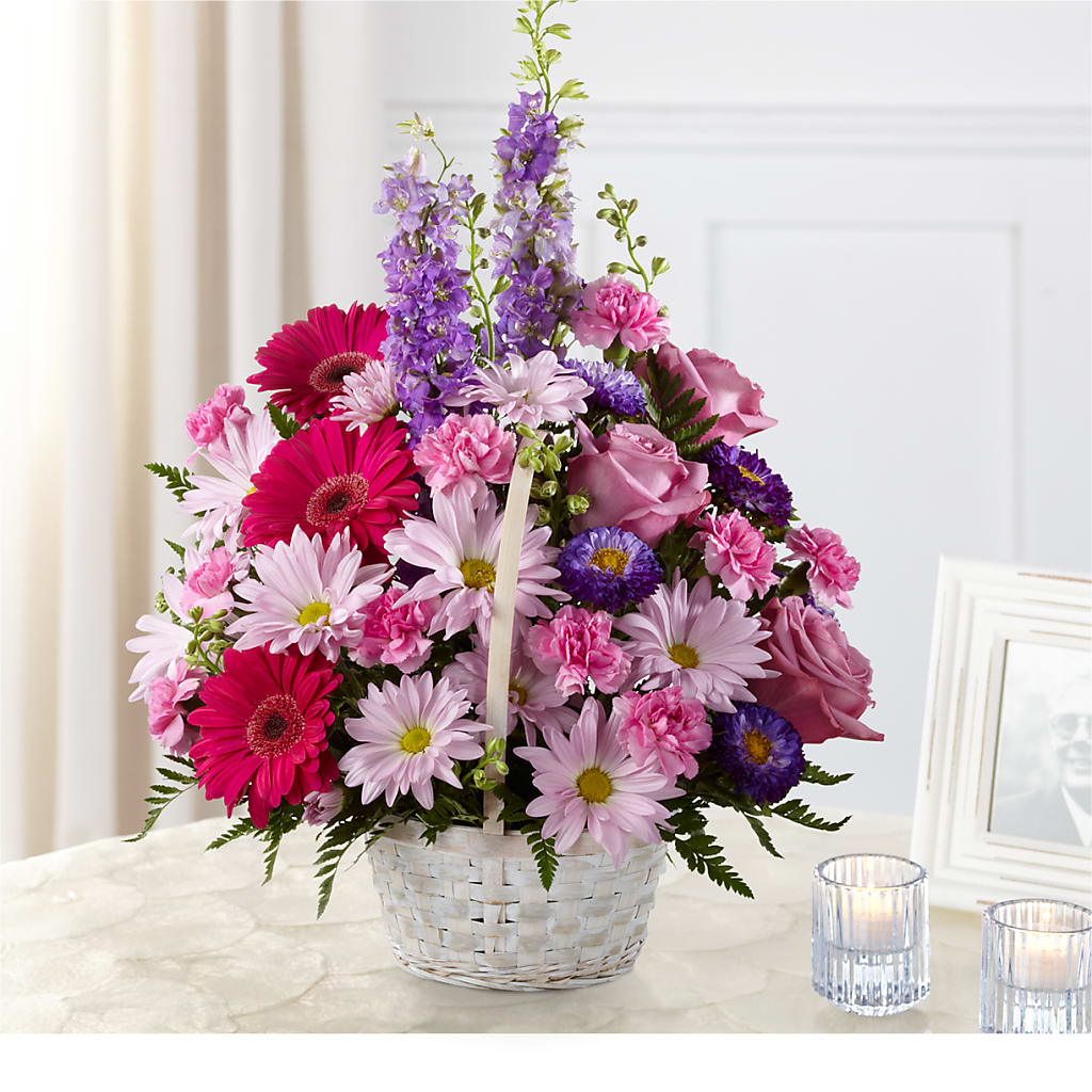 Pastel Peace Basket – Jy Floristeria, Trenton NJ