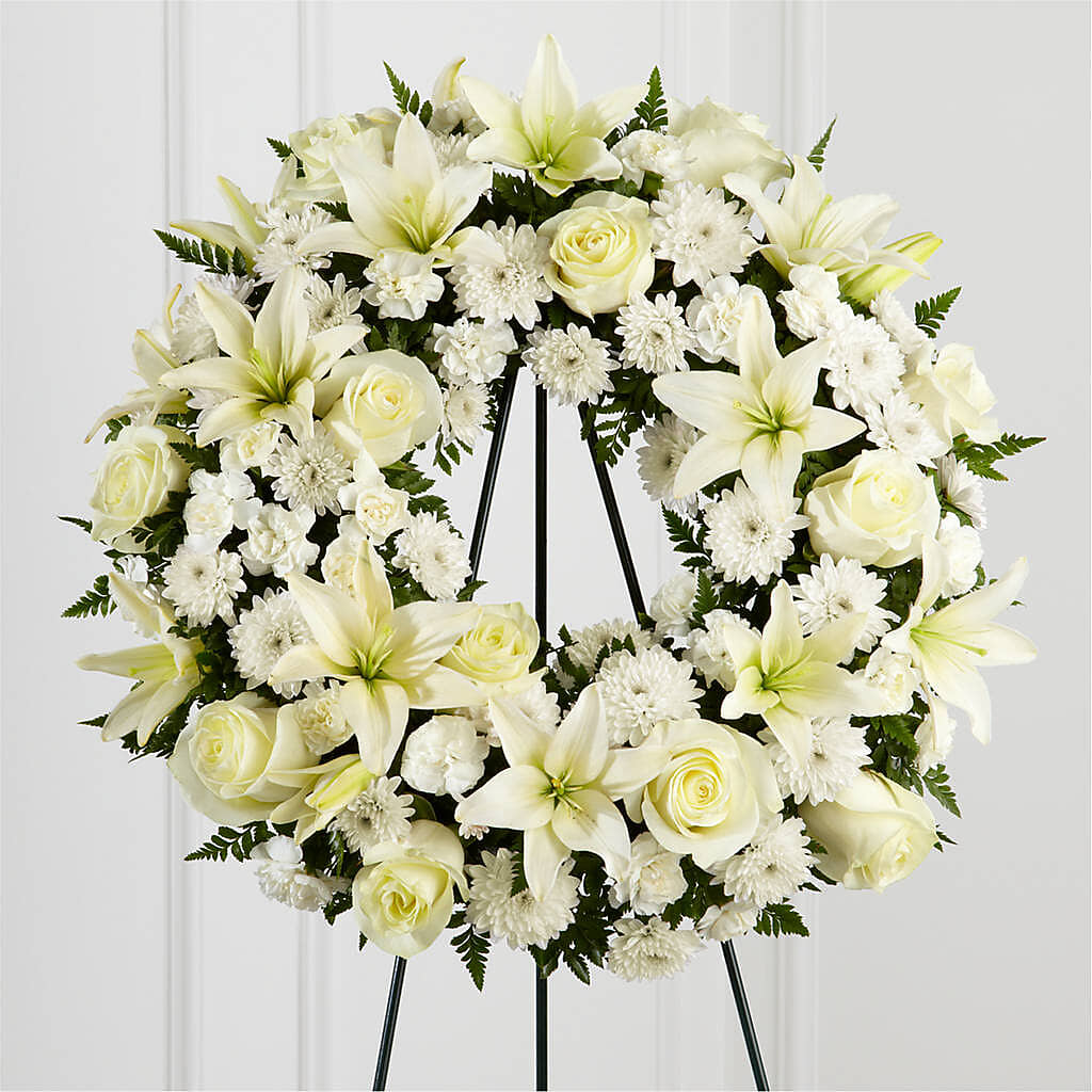Treasured Tribute Wreath – Jy Floristeria, Trenton NJ