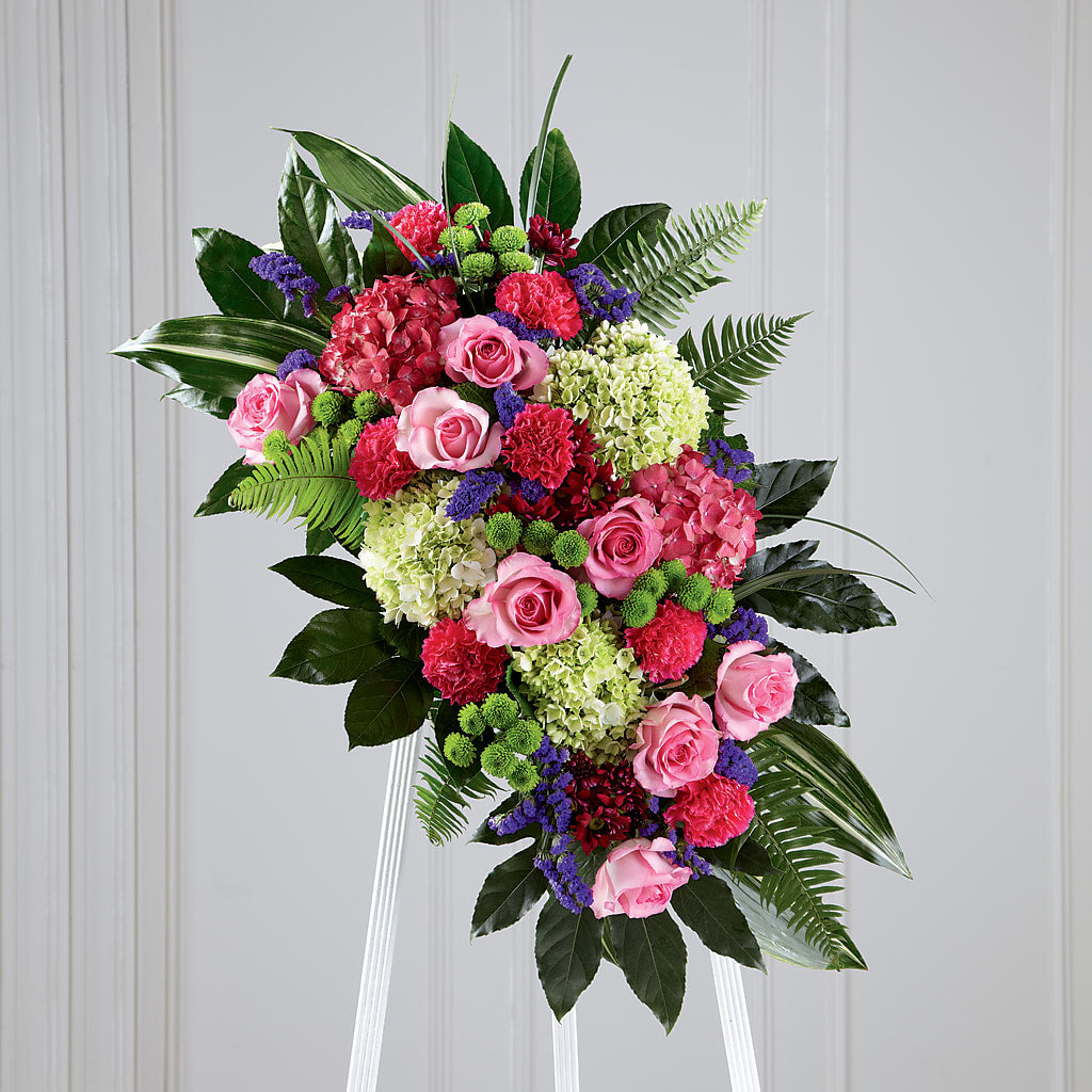 Refreshing Mix Standing Spray – Jy Floristeria, Trenton NJ