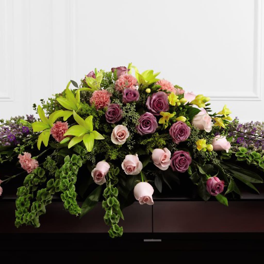 Forever Beloved Casket Spray – Jy Floristeria, Trenton NJ