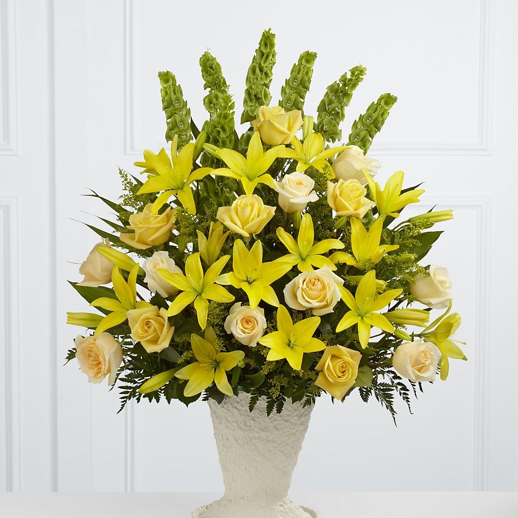 Golden Memories Arrangement – Jy Floristeria, Trenton NJ