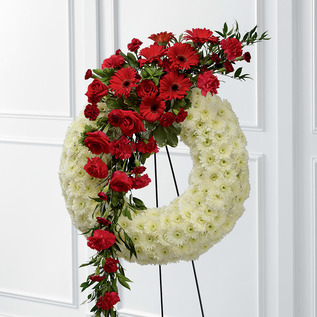 Graceful Tribute Wreath – Jy Floristeria, Trenton NJ