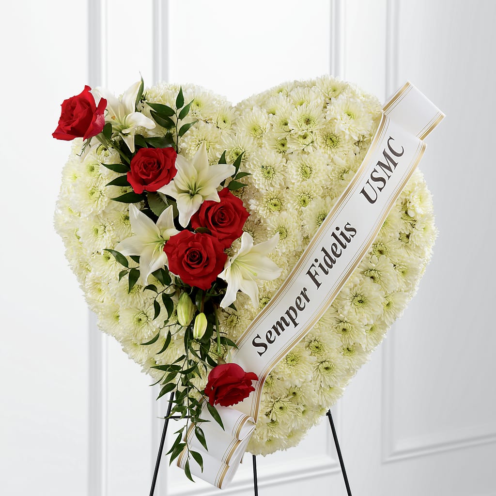 Heartfelt Hero Standing Heart – Jy Floristeria, Trenton NJ