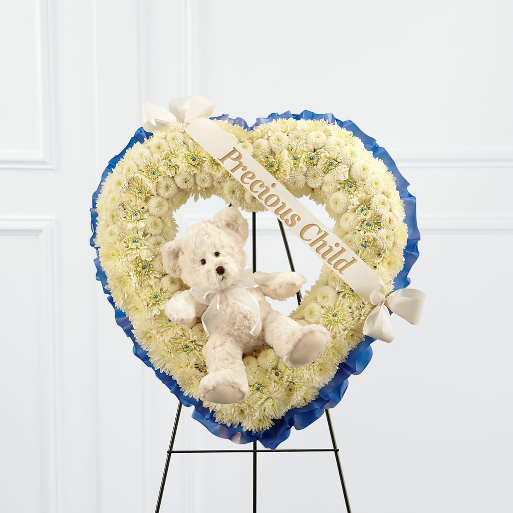 Precious Child Standing Heart – Jy Floristeria, Trenton NJ