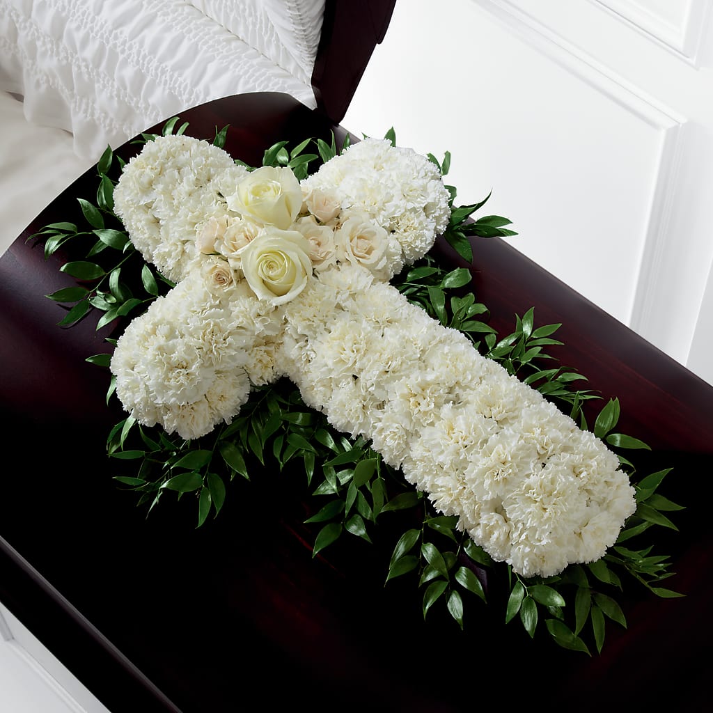 Peaceful Memories Casket Spray (Standard) – Jy Floristeria, Trenton NJ