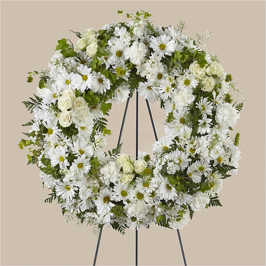 Faithful Wishes Wreath – Jy Floristeria, Trenton NJ