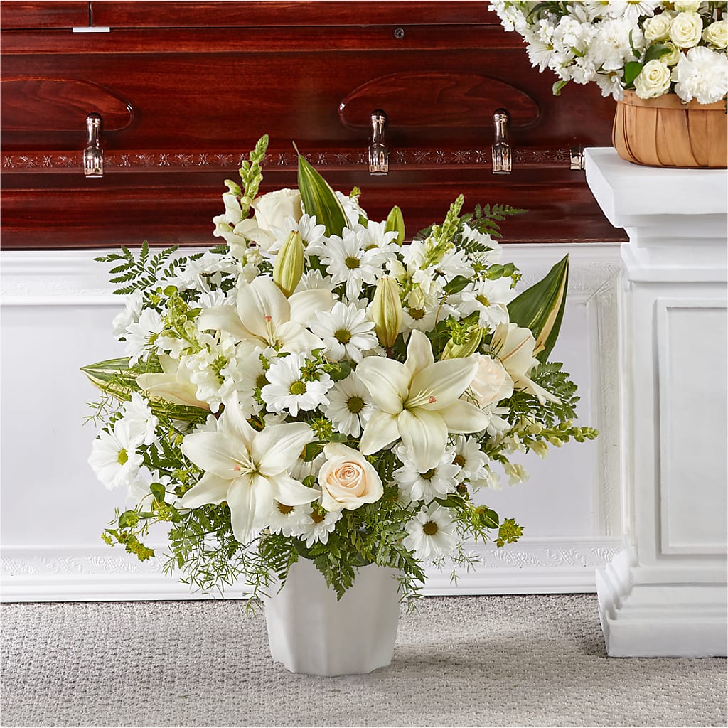 Thoughts of Tranquility Floor Basket – Jy Floristeria, Trenton NJ