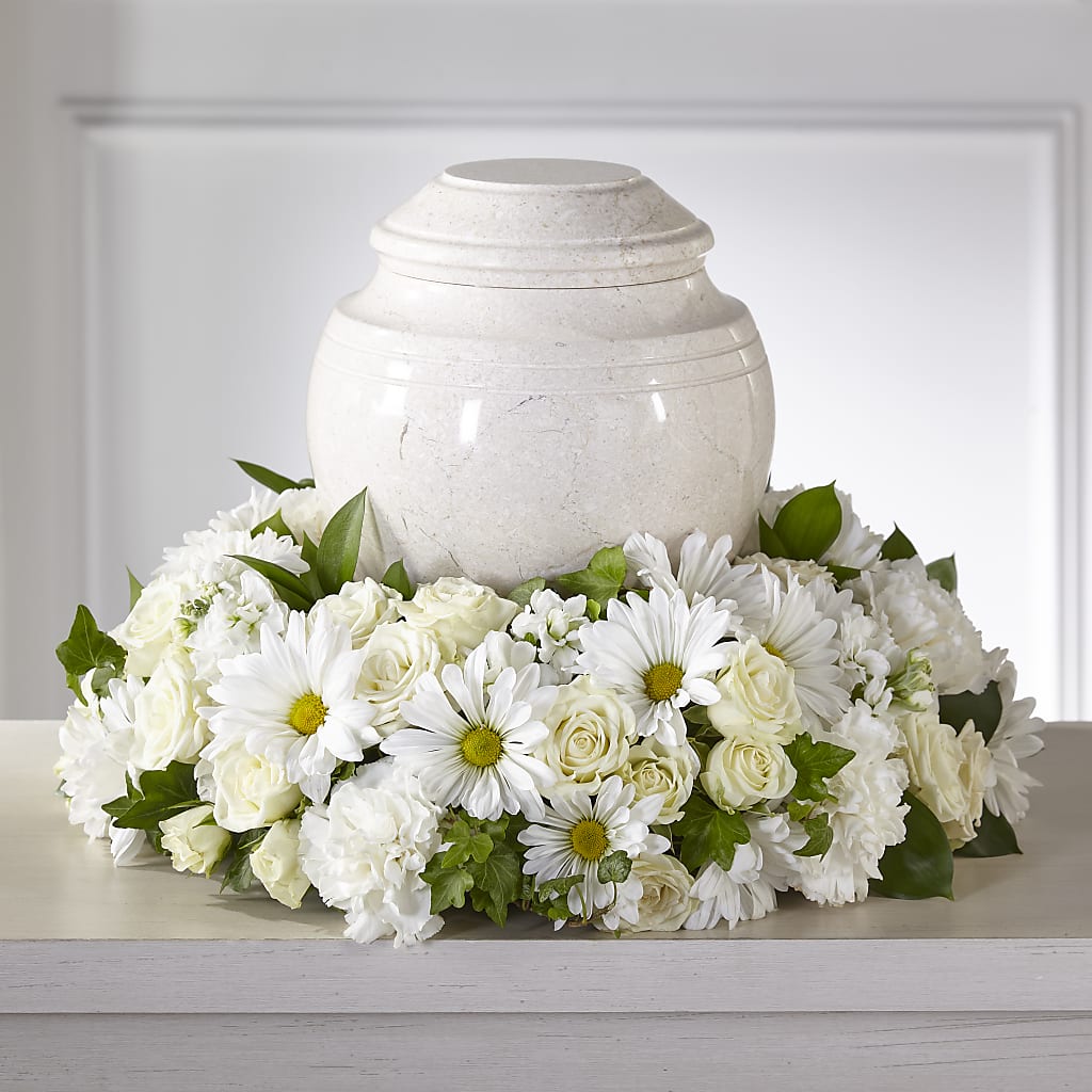 Ivory Gardens Cremation Adornment – Jy Floristeria, Trenton NJ