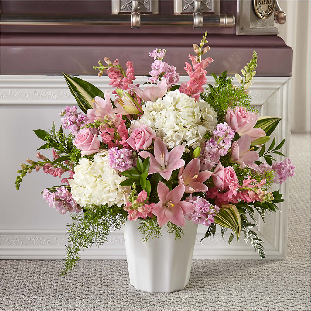Simply Serene Floor Basket – Jy Floristeria, Trenton NJ