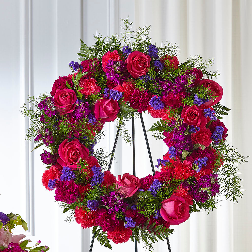 Calming Colors Wreath – Jy Floristeria, Trenton NJ