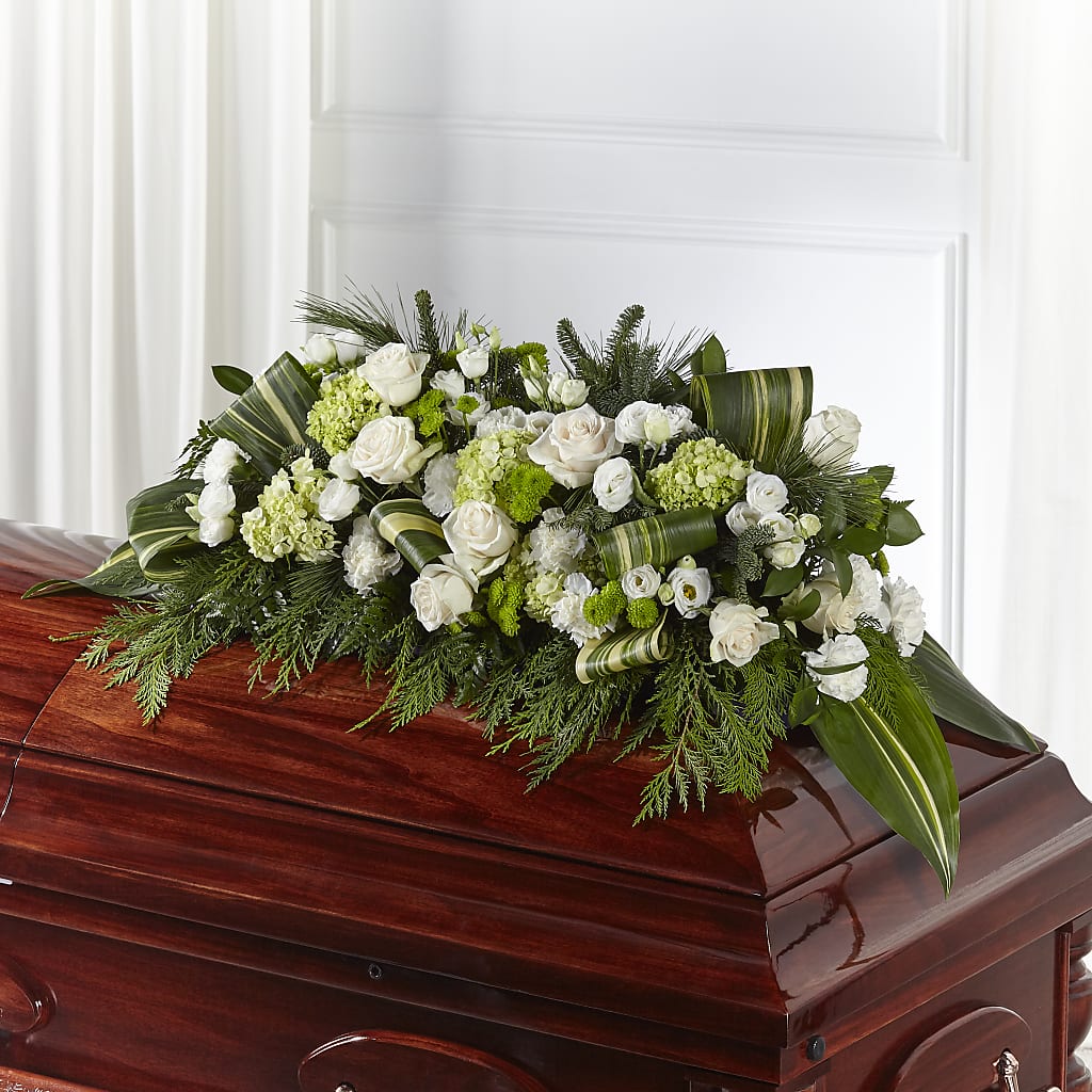 Hopeful Gesture Casket Spray – Jy Floristeria, Trenton NJ