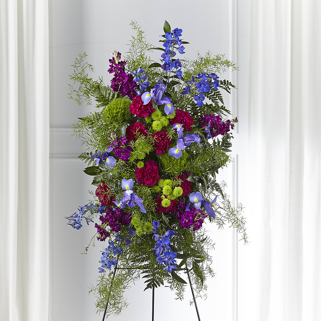 Heavenly Skies Standing Spray – Jy Floristeria, Trenton NJ