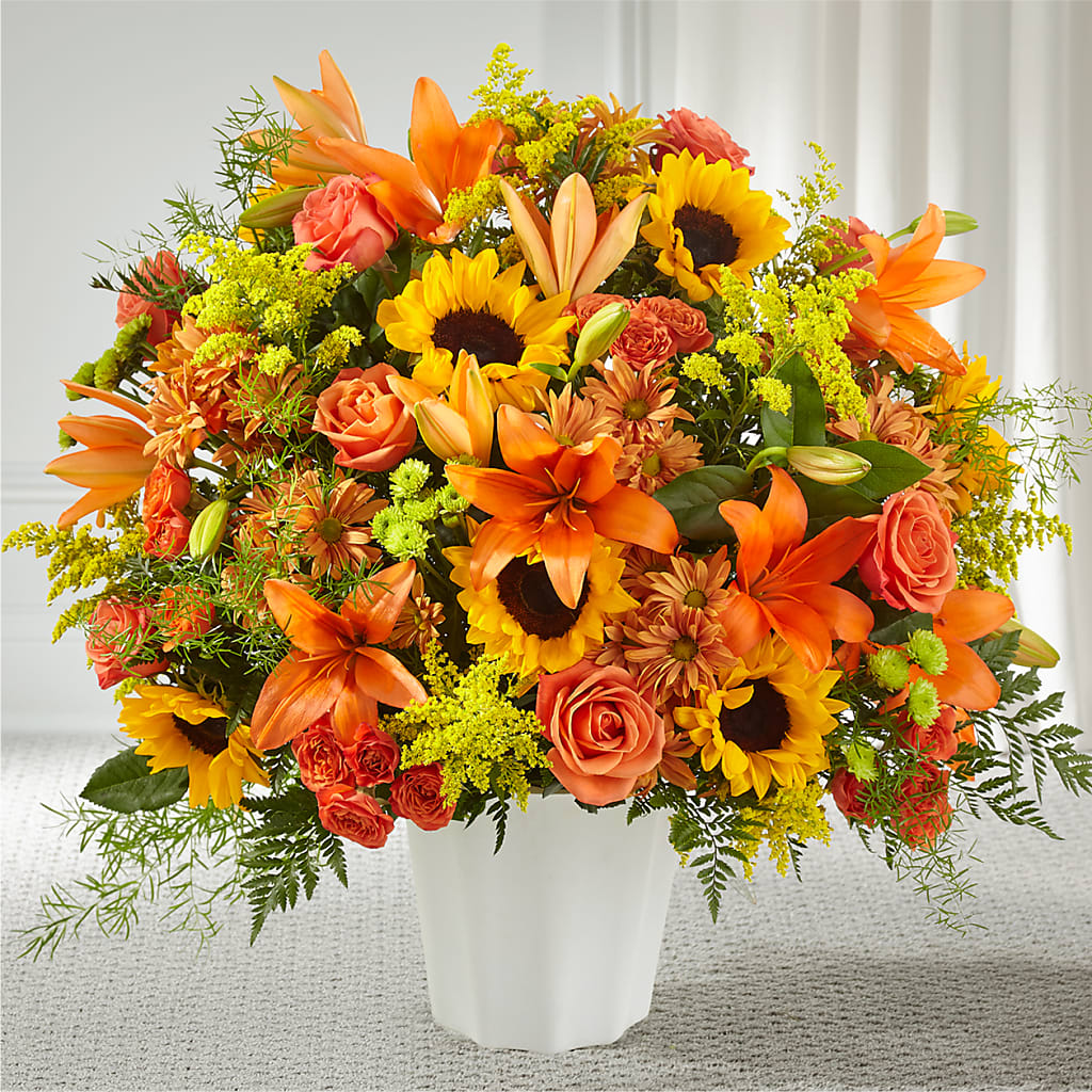 Harvest Thoughts Floor Basket – Jy Floristeria, Trenton NJ