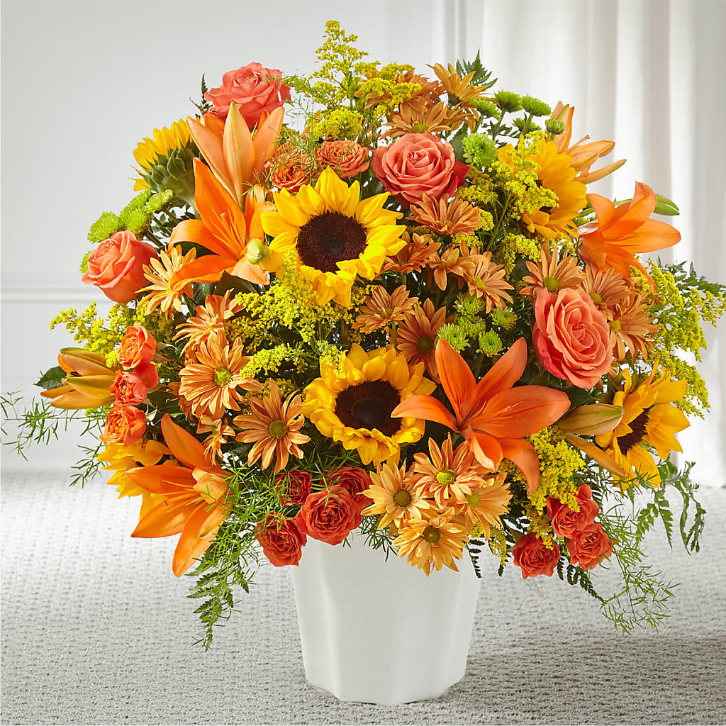 Harvest Thoughts Floor Basket – Jy Floristeria, Trenton NJ