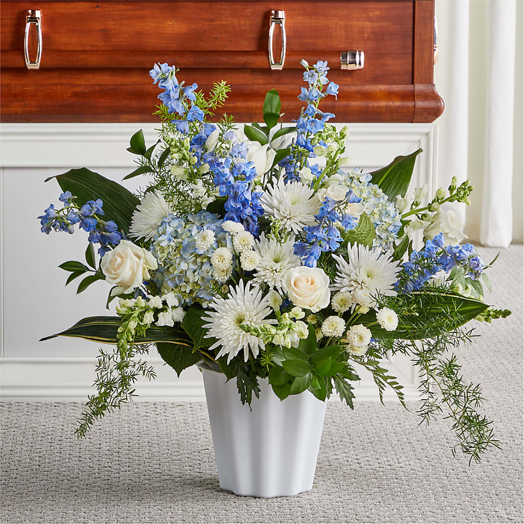 Everlasting Memories Floor Basket – Jy Floristeria, Trenton NJ