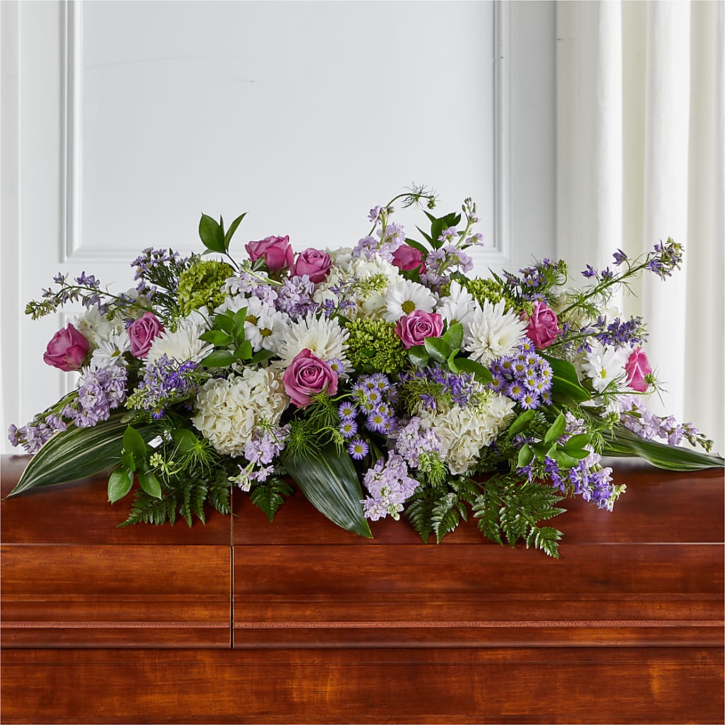 Meadows of Serenity Casket Spray – Jy Floristeria, Trenton NJ