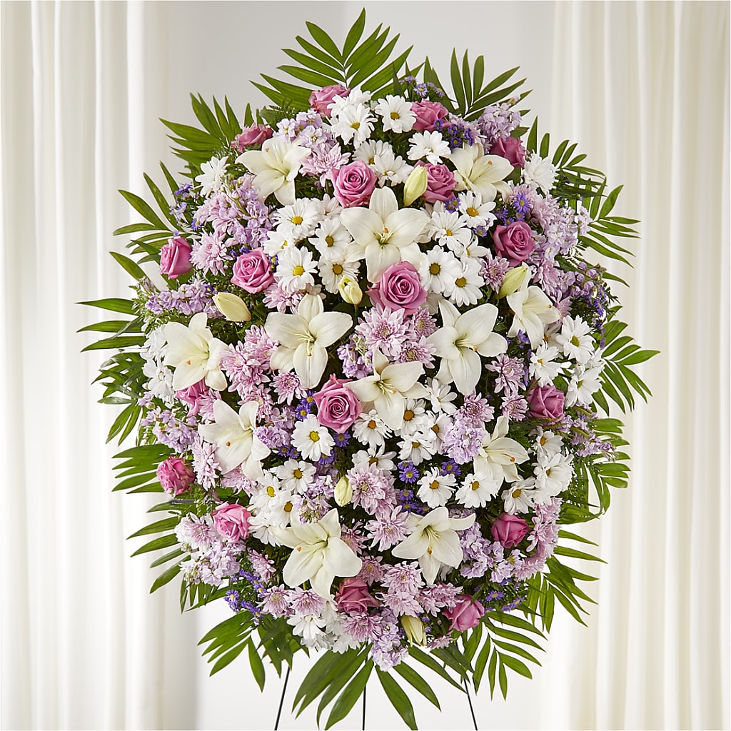 Surrounded by Love Standing Spray – Jy Floristeria, Trenton NJ