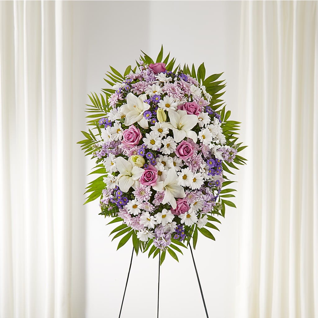 Surrounded by Love Standing Spray – Jy Floristeria, Trenton NJ