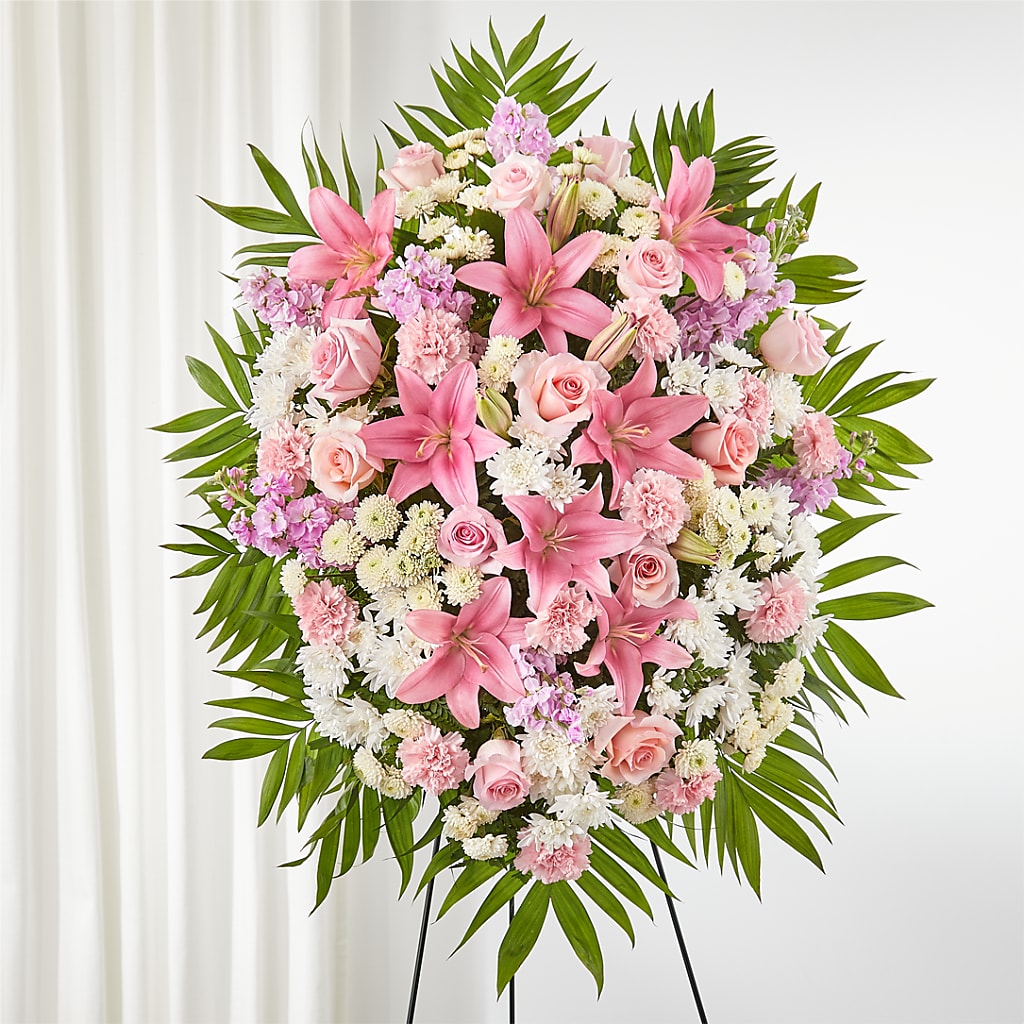 Offering Solace Standing Spray – Jy Floristeria, Trenton NJ