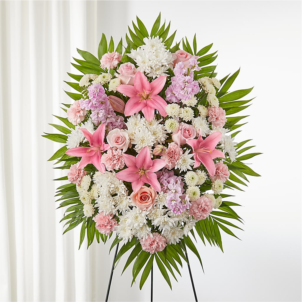 Offering Solace Standing Spray – Jy Floristeria, Trenton NJ