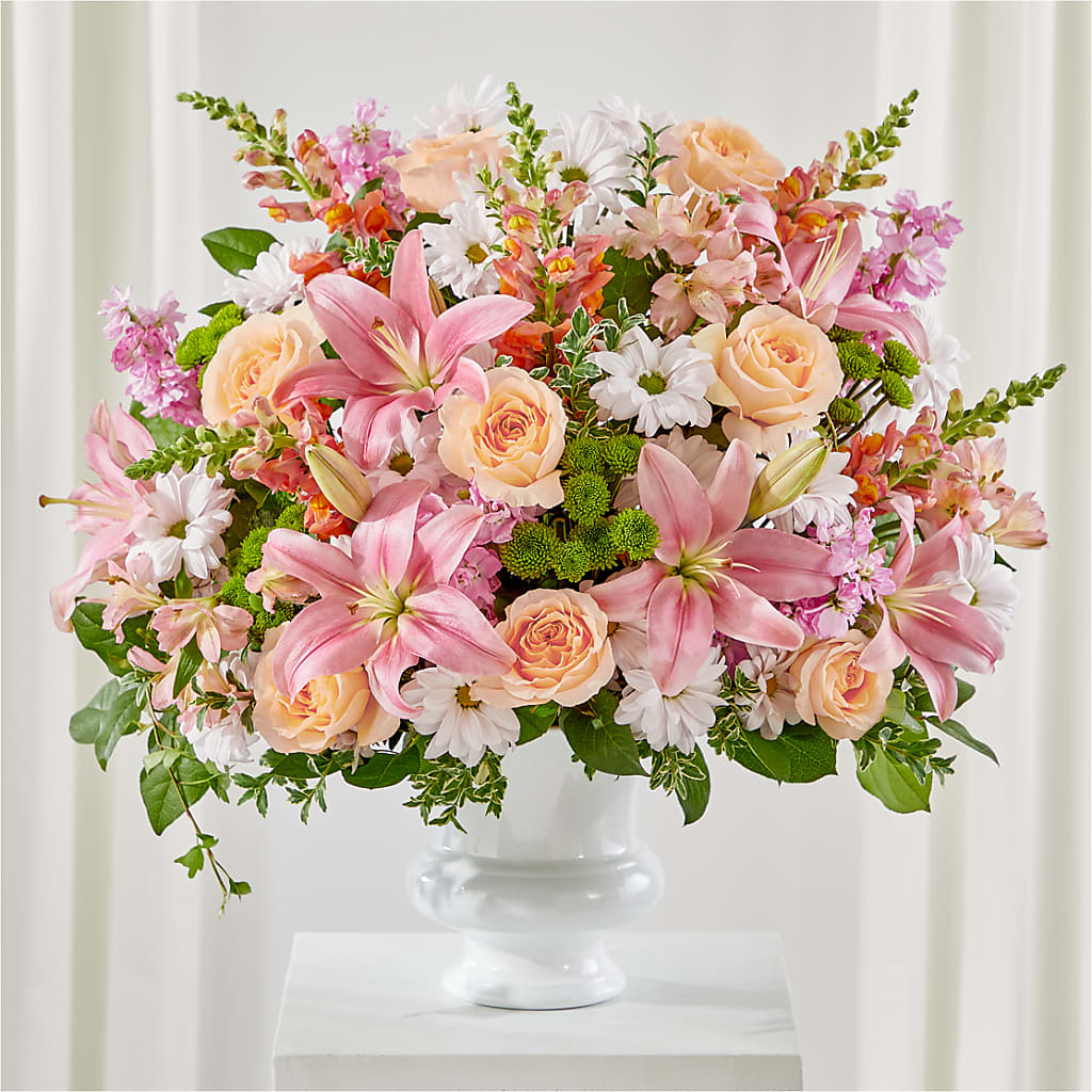 Heartfelt Gesture Urn Arrangement – Jy Floristeria, Trenton NJ