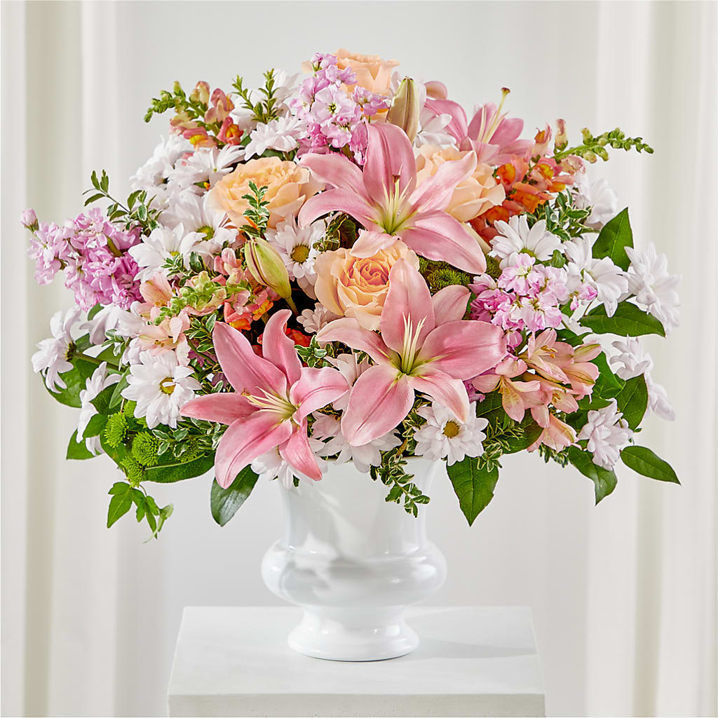Heartfelt Gesture Urn Arrangement – Jy Floristeria, Trenton NJ