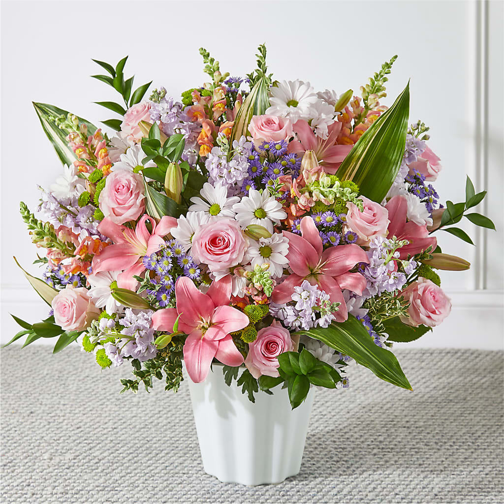 Abundant Compassion Floor Basket – Jy Floristeria, Trenton NJ