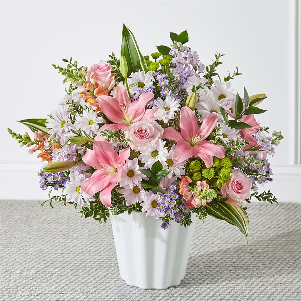 Abundant Compassion Floor Basket – Jy Floristeria, Trenton NJ