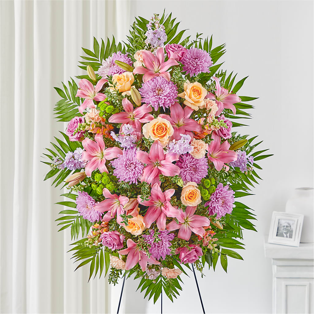 Love & Light Standing Spray – Jy Floristeria, Trenton NJ