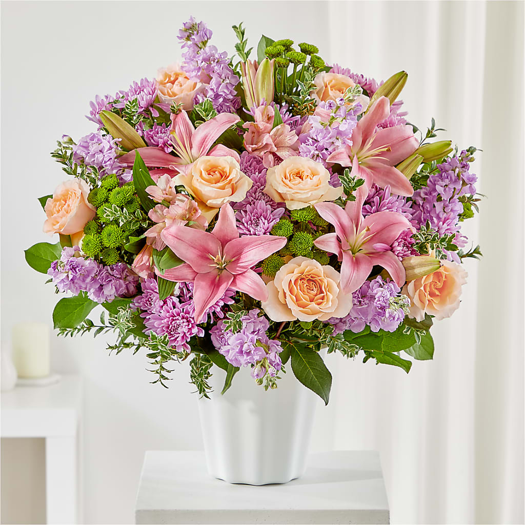 Supportive Embrace Tabletop Basket – Jy Floristeria, Trenton NJ