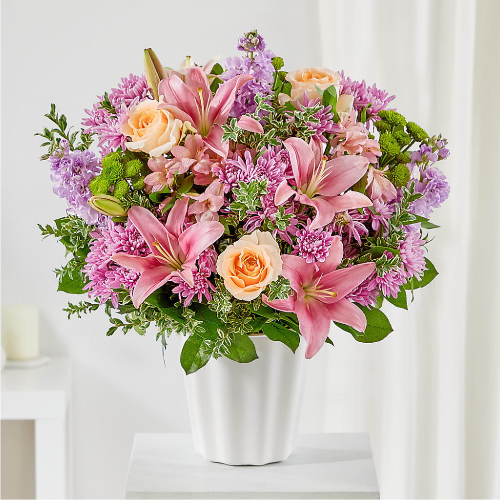Supportive Embrace Tabletop Basket – Jy Floristeria, Trenton NJ
