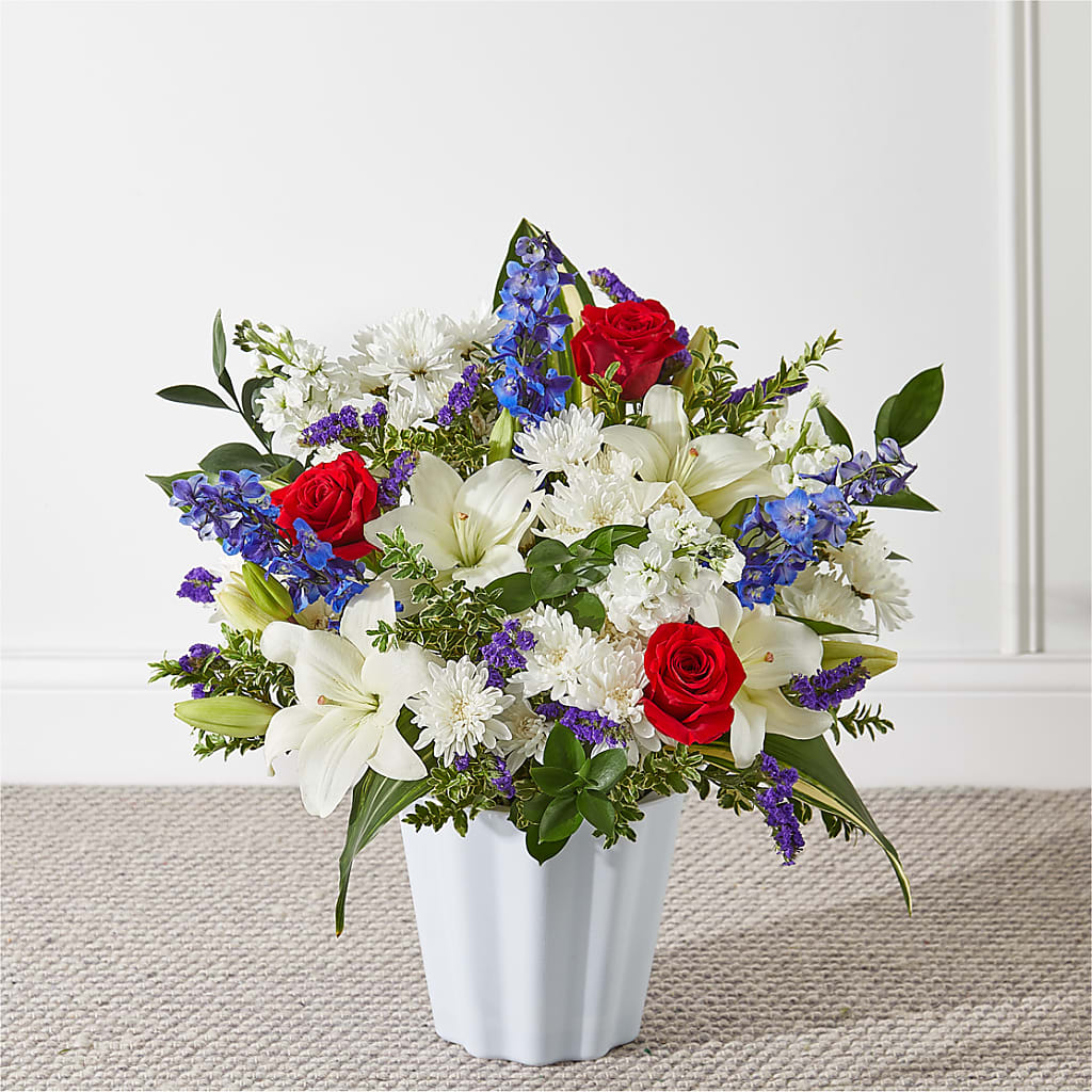 Consoled Floor Basket – Jy Floristeria, Trenton NJ