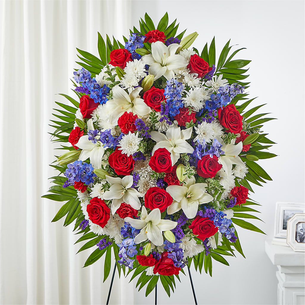 Cherished Service Standing Spray – Jy Floristeria, Trenton NJ