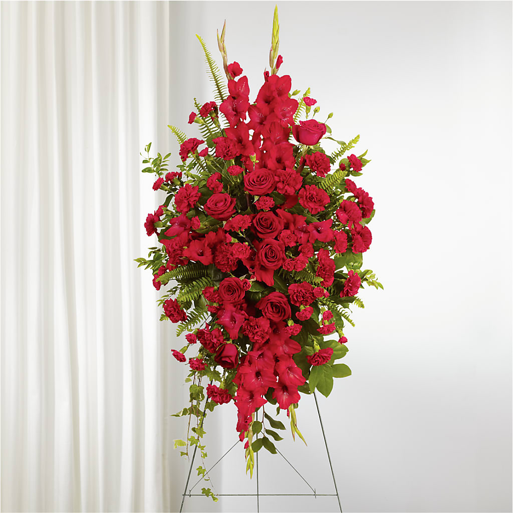 From the Heart Standing Spray – Jy Floristeria, Trenton NJ