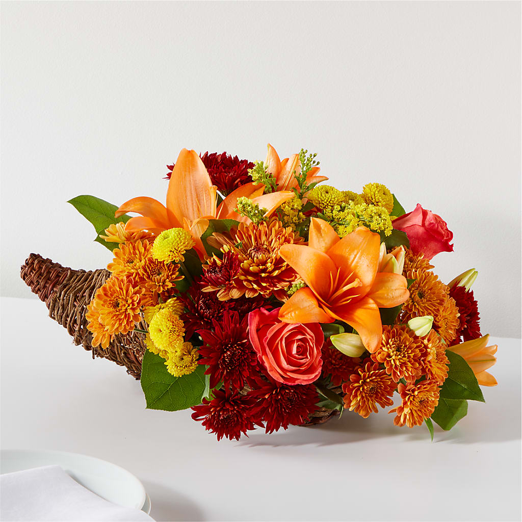 Bouquet of Blessings Cornucopia – Jy Floristeria, Trenton NJ