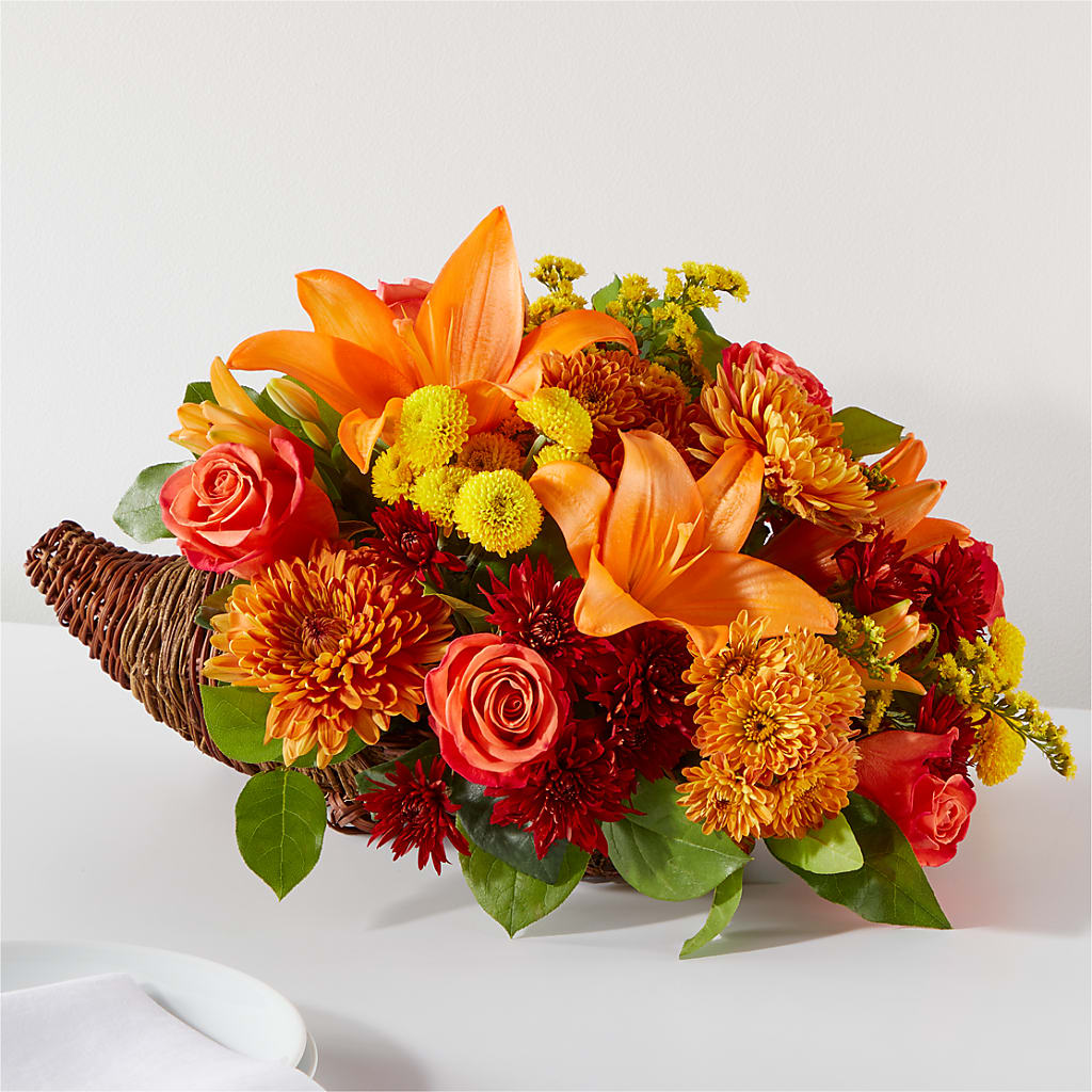 Bouquet of Blessings Cornucopia – Jy Floristeria, Trenton NJ