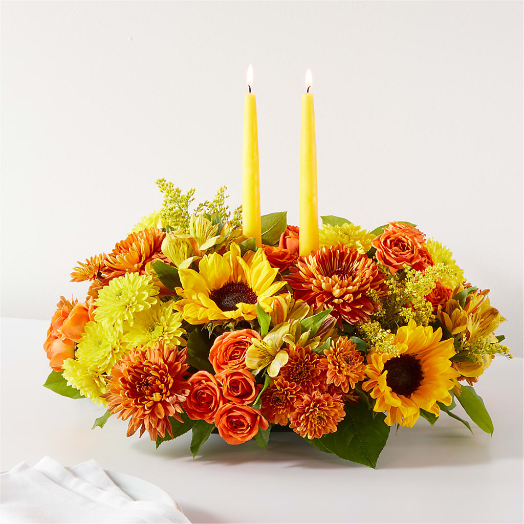 Autumn Harmony Centerpiece – Jy Floristeria, Trenton NJ